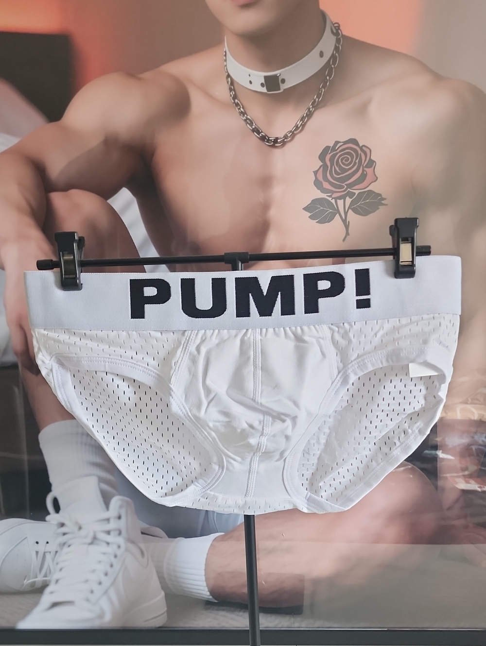 PUMP! Men’s White Mesh Briefs – Supportive Everyday Underwear